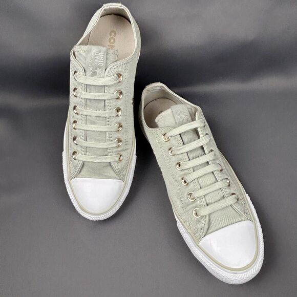 Converse All Star Low Celadon Sage Green Sneakers Size Women's 8 - Picture 16 of 16